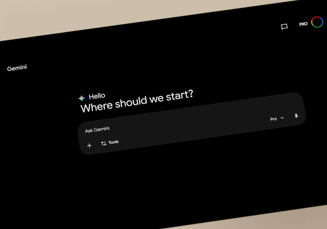 Gemini ai interface asking 